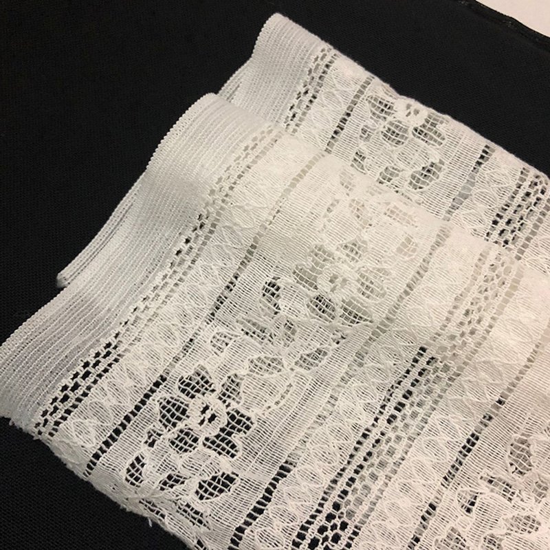 Lace Fabric Dress Stripe Nylon Warp Knit for Women's Wear Wholesale Su 8